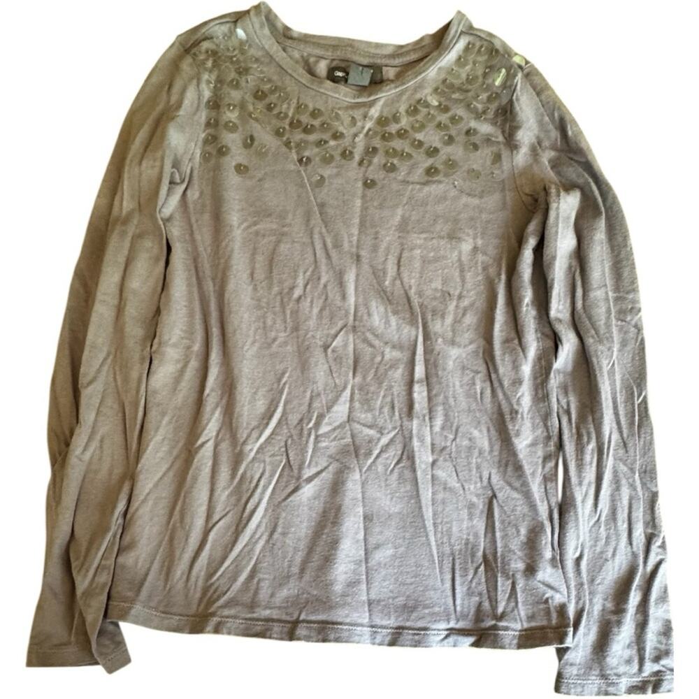 GAP Kids Charcoal Long Sleeve Shirt L